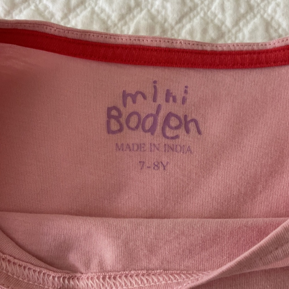 Mini Boden Pink Ruffled Top - Picture 3 of 5